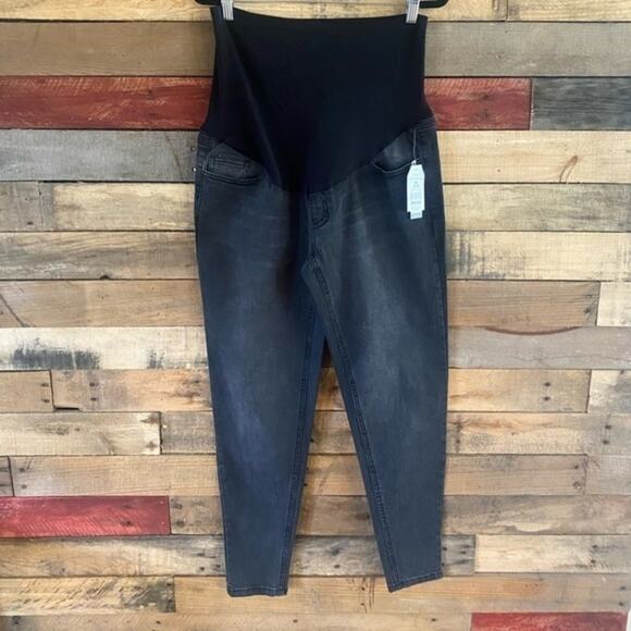 Time and Tru Maternity Black Skinny Jeans Size Medium‎ - Picture 1 of 11